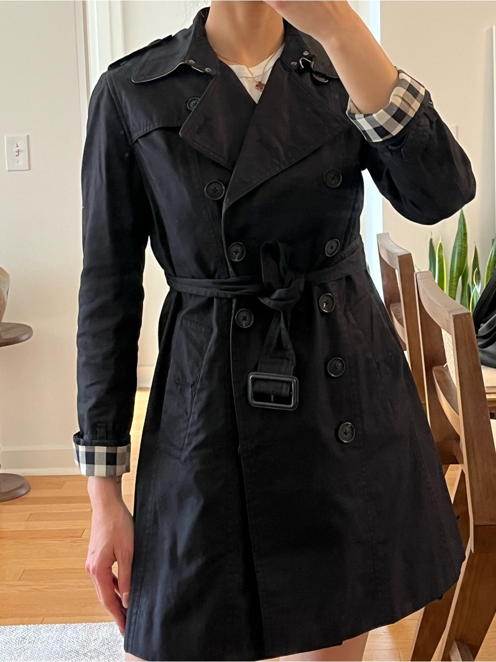 Burberry Sandringham trench coat in black